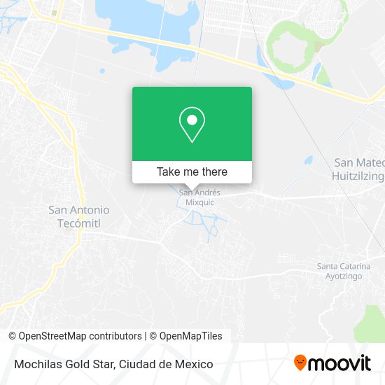 Mapa de Mochilas Gold Star