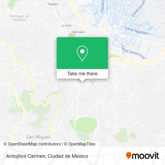 Antojitos Carmen map