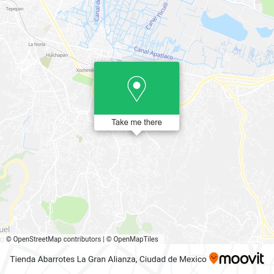 Mapa de Tienda Abarrotes La Gran Alianza