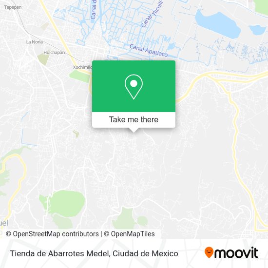 Tienda de Abarrotes Medel map