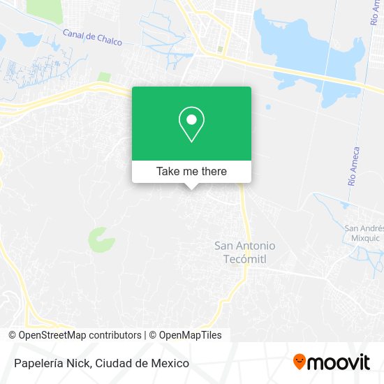 Papelería Nick map