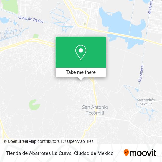 Tienda de Abarrotes La Curva map