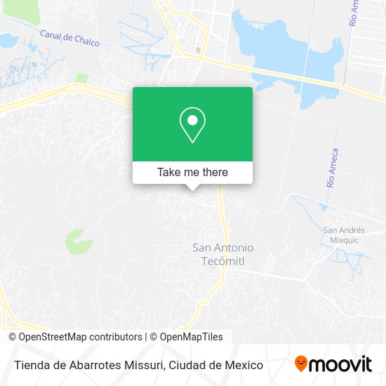 Tienda de Abarrotes Missuri map