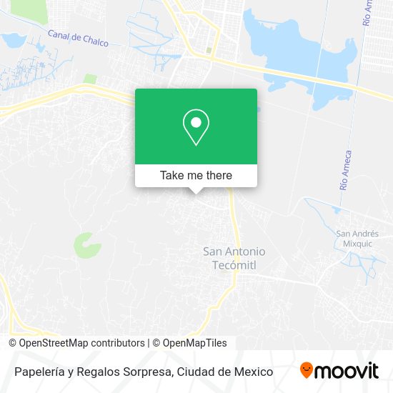 Mapa de Papelería y Regalos Sorpresa