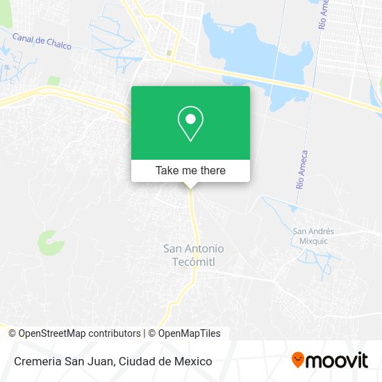 Cremeria San Juan map