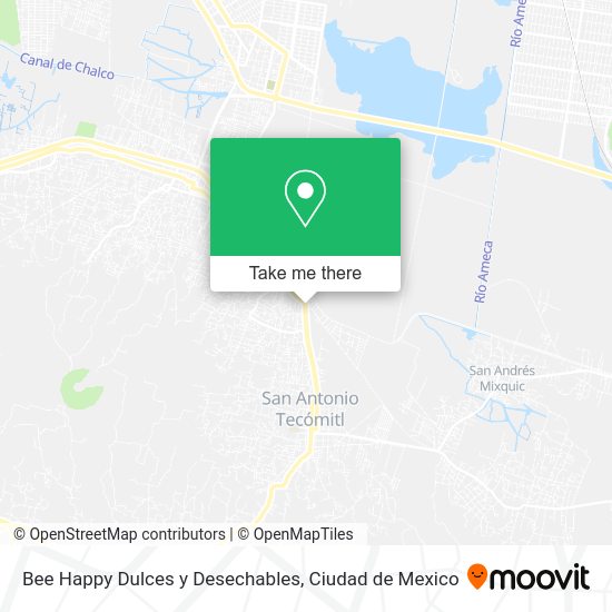 Bee Happy Dulces y Desechables map