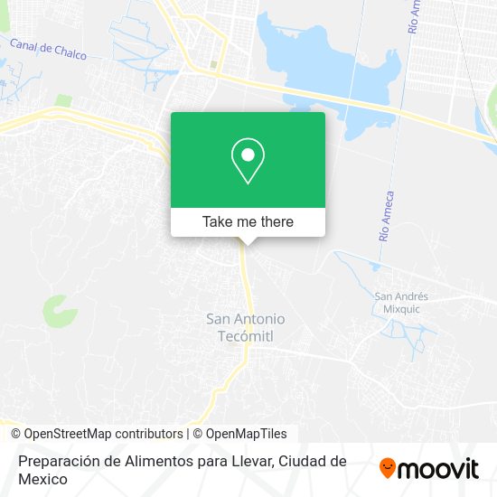 Preparación de Alimentos para Llevar map
