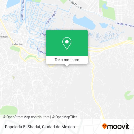 Mapa de Papelería El Shadai