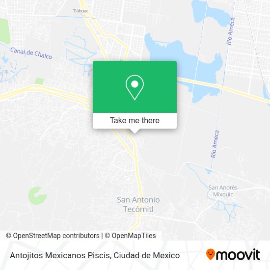 Mapa de Antojitos Mexicanos Piscis