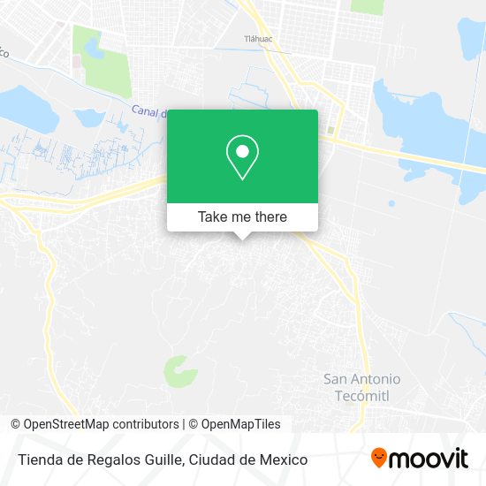 Mapa de Tienda de Regalos Guille