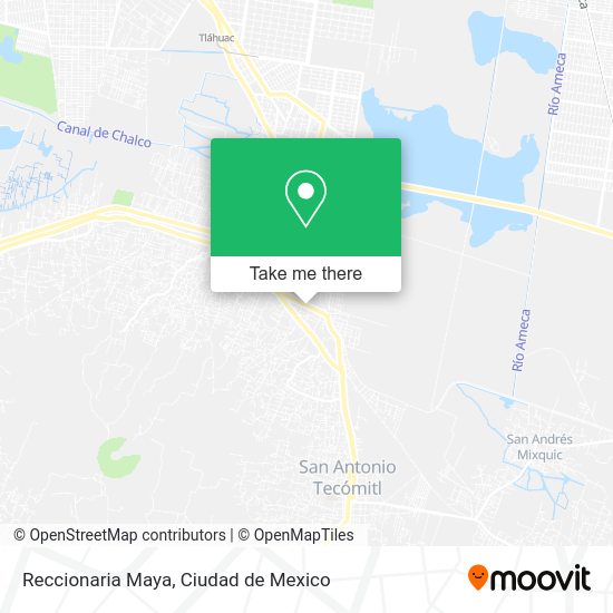 Reccionaria Maya map