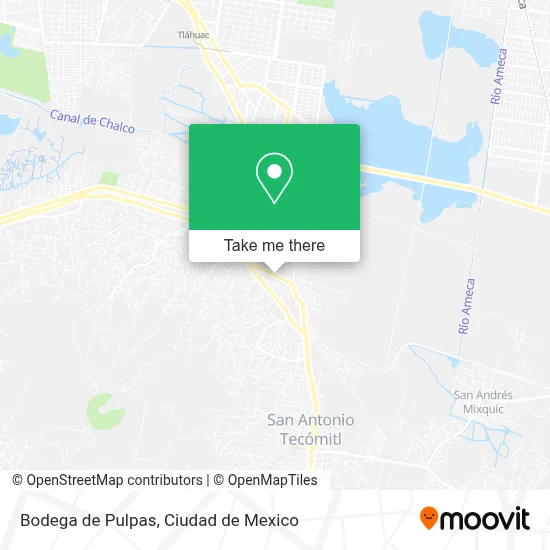 Bodega de Pulpas map