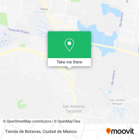 Tienda de Botanas map