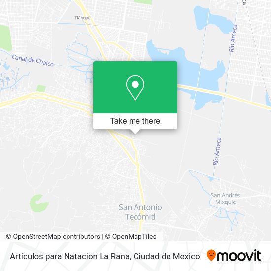 Mapa de Artículos para Natacion La Rana