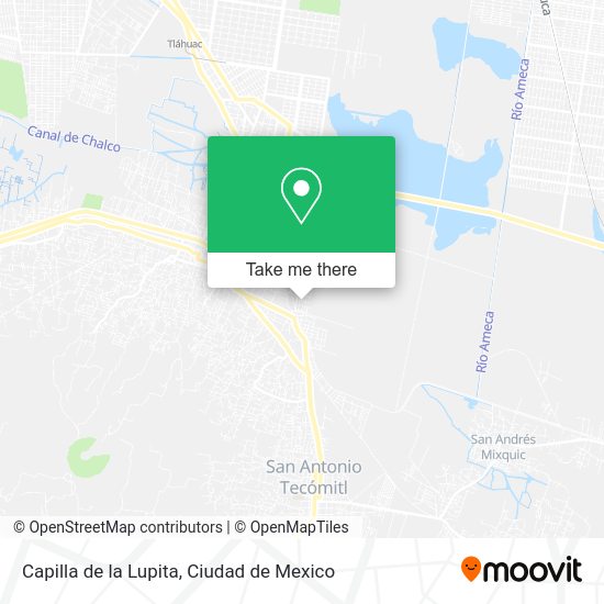 Mapa de Capilla de la Lupita