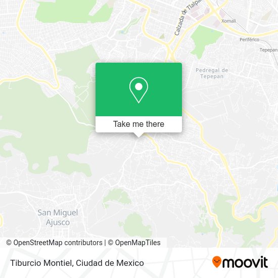 Mapa de Tiburcio Montiel