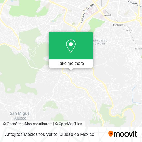 Antojitos Mexicanos Verito map