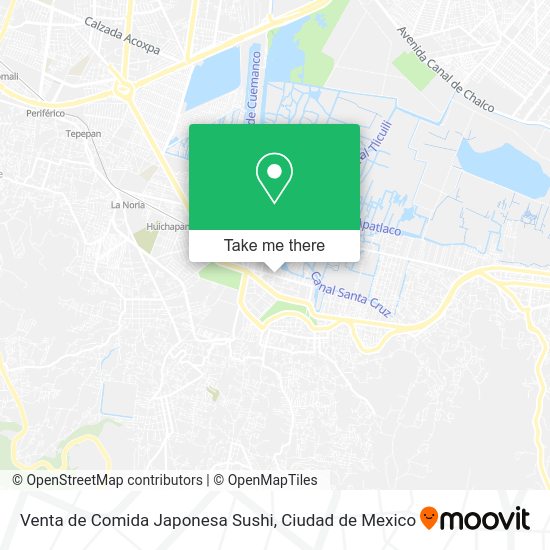 Mapa de Venta de Comida Japonesa Sushi