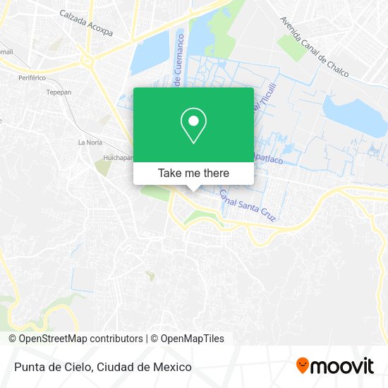 Mapa de Punta de Cielo