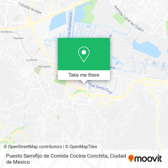 Mapa de Puesto Semifijo de Comida Cocina Conchita