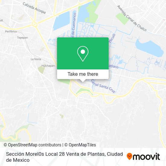 Sección Morel0s Local 28 Venta de Plantas map