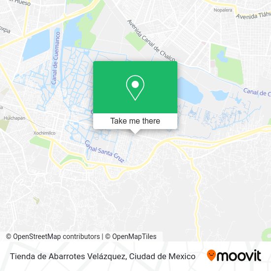 Mapa de Tienda de Abarrotes Velázquez