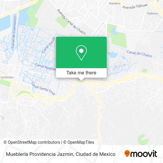 Mapa de Mueblería Providencia Jazmin