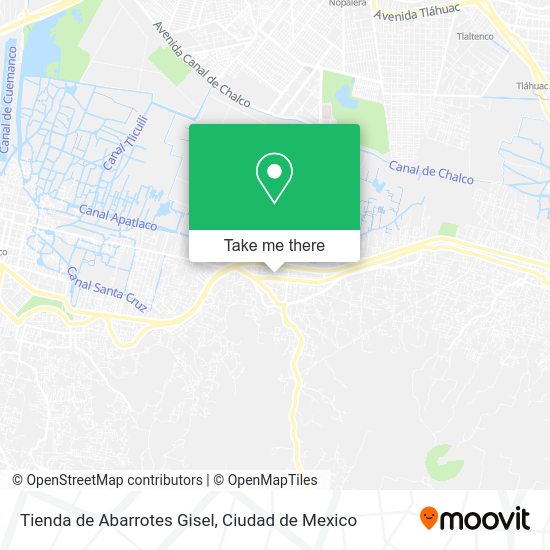 Mapa de Tienda de Abarrotes Gisel