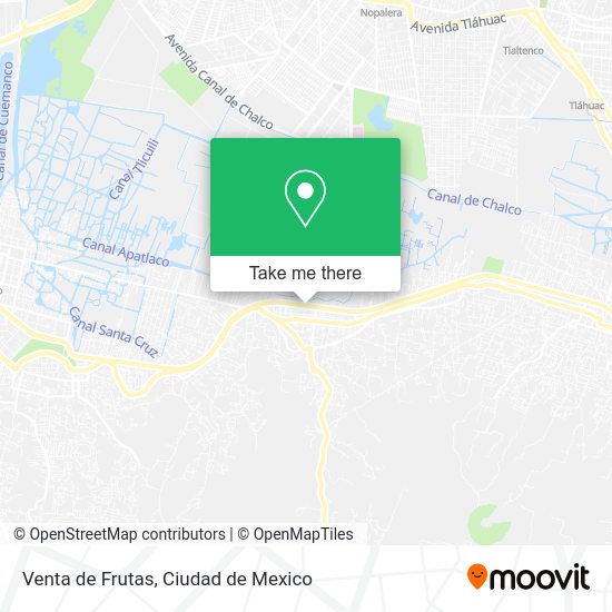 Venta de Frutas map