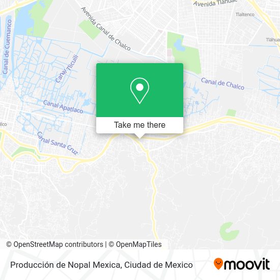 Mapa de Producción de Nopal Mexica
