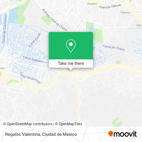 Regalos Valentina map