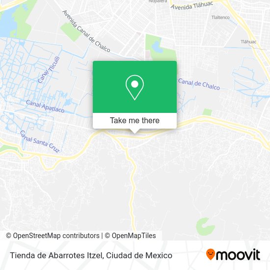 Mapa de Tienda de Abarrotes Itzel