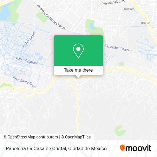 Mapa de Papelería La Casa de Cristal