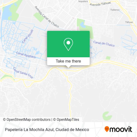 Papelería La Mochila Azul map