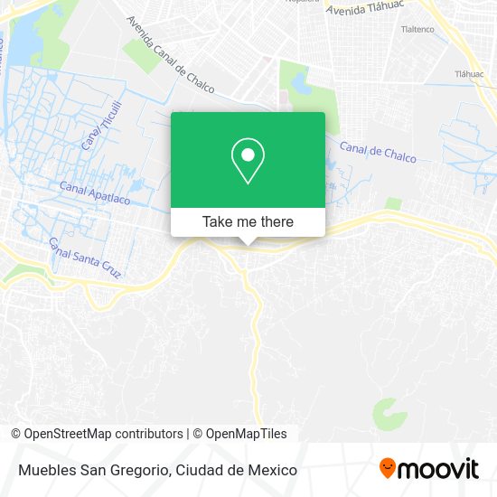 Muebles San Gregorio map