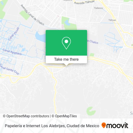 Papelería e Internet Los Alebrijes map