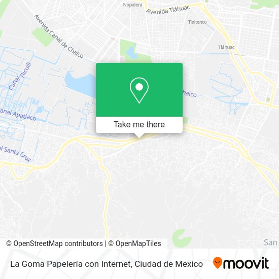 La Goma Papelería con Internet map