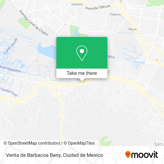 Mapa de Venta de Barbacoa Beny