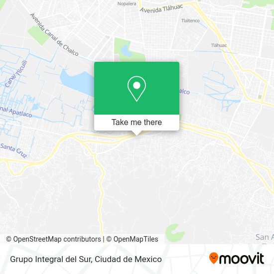 Grupo Integral del Sur map