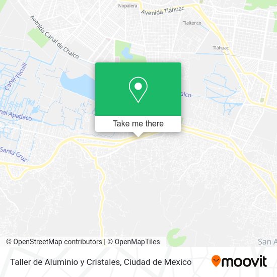 Mapa de Taller de Aluminio y Cristales