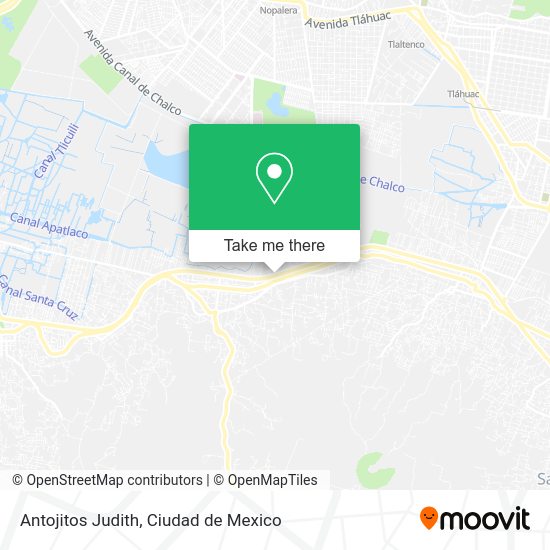 Antojitos Judith map
