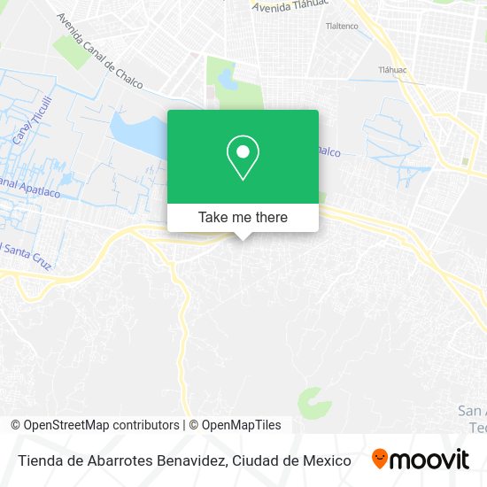 Mapa de Tienda de Abarrotes Benavidez