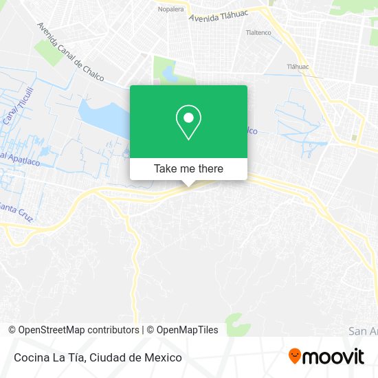 Cocina La Tía map