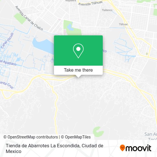Tienda de Abarrotes La Escondida map