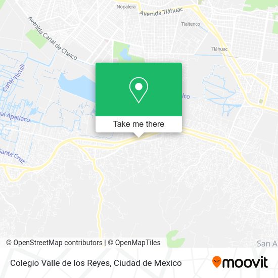 Mapa de Colegio Valle de los Reyes