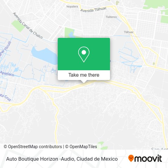 Mapa de Auto Boutique Horizon -Audio