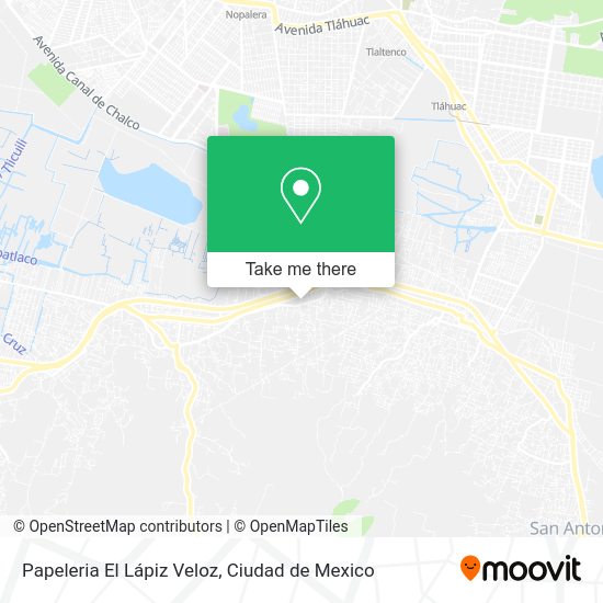 Mapa de Papeleria El Lápiz Veloz