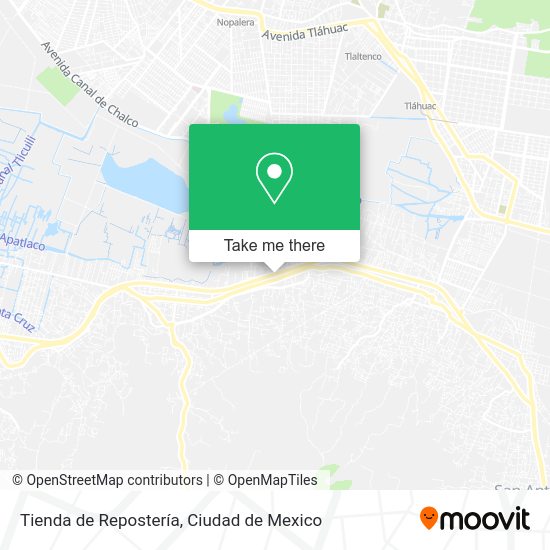 Mapa de Tienda de Repostería