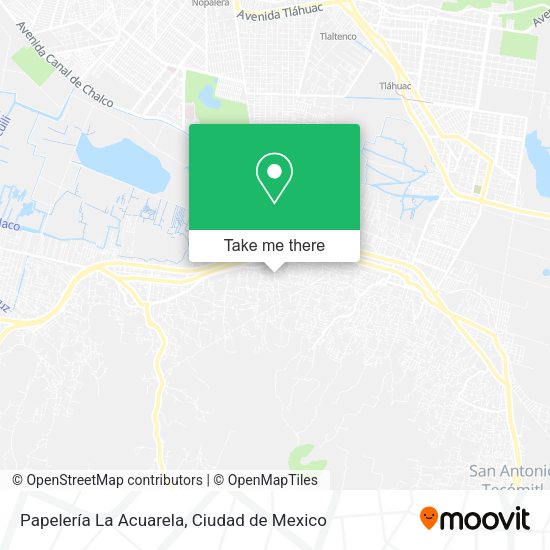 Mapa de Papelería La Acuarela