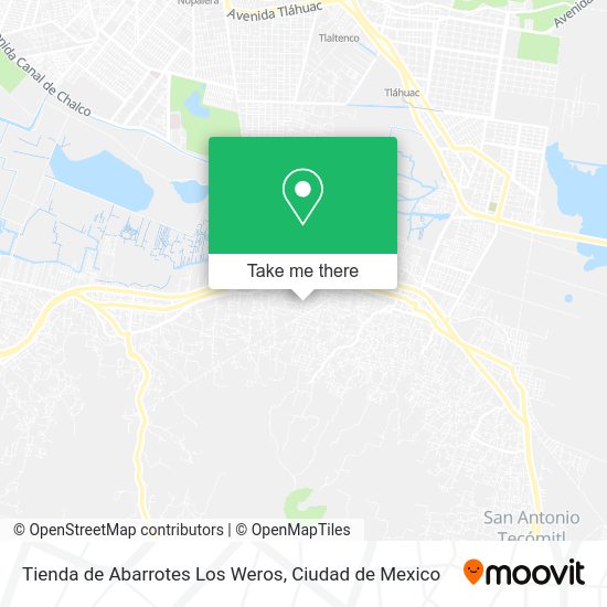 Tienda de Abarrotes Los Weros map